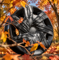 15" Black Wheel Trims - Style 23