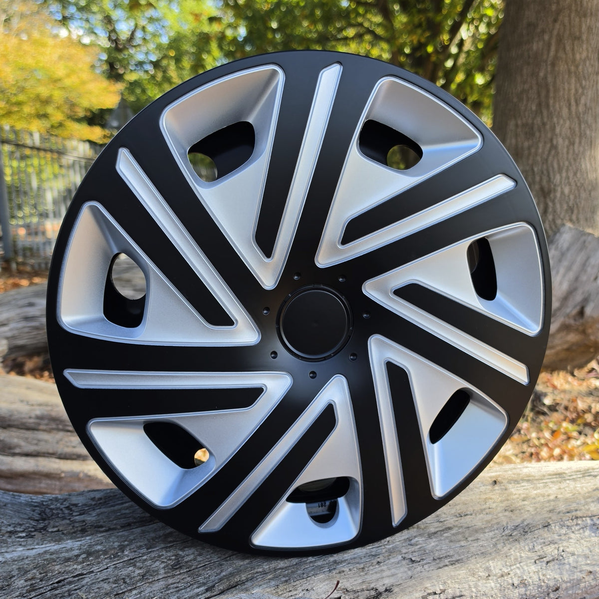 Black/Silver 16 inch wheel trims - Style 21 - Image 1