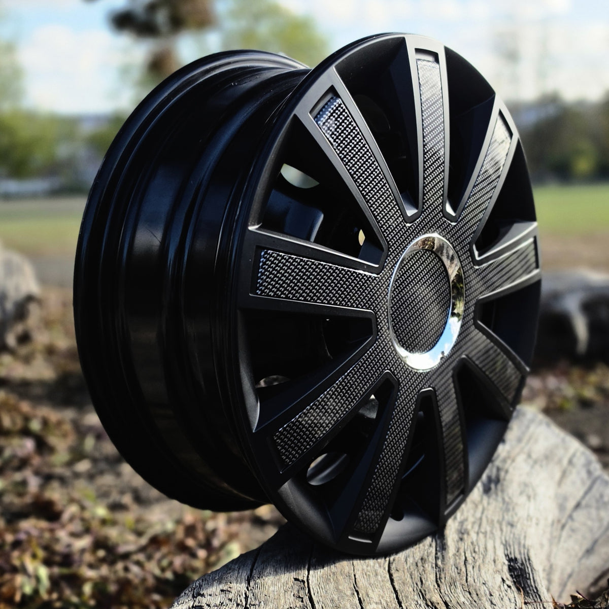 15" Carbon Wheel Trims - Style 20