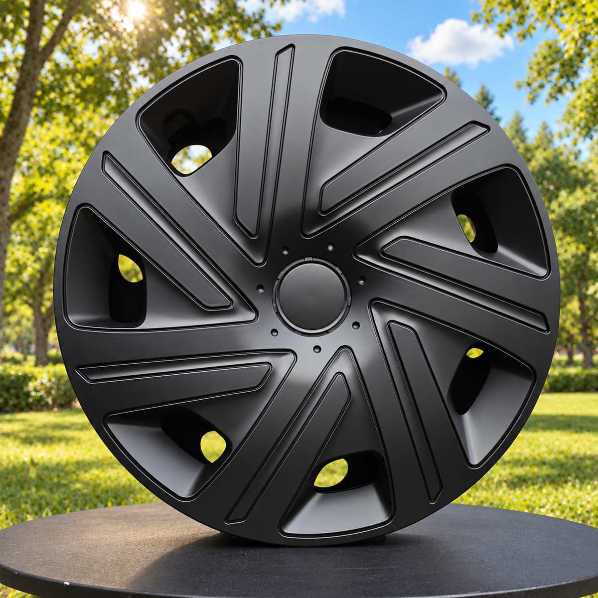 16" Black Wheel Trims - Style 23
