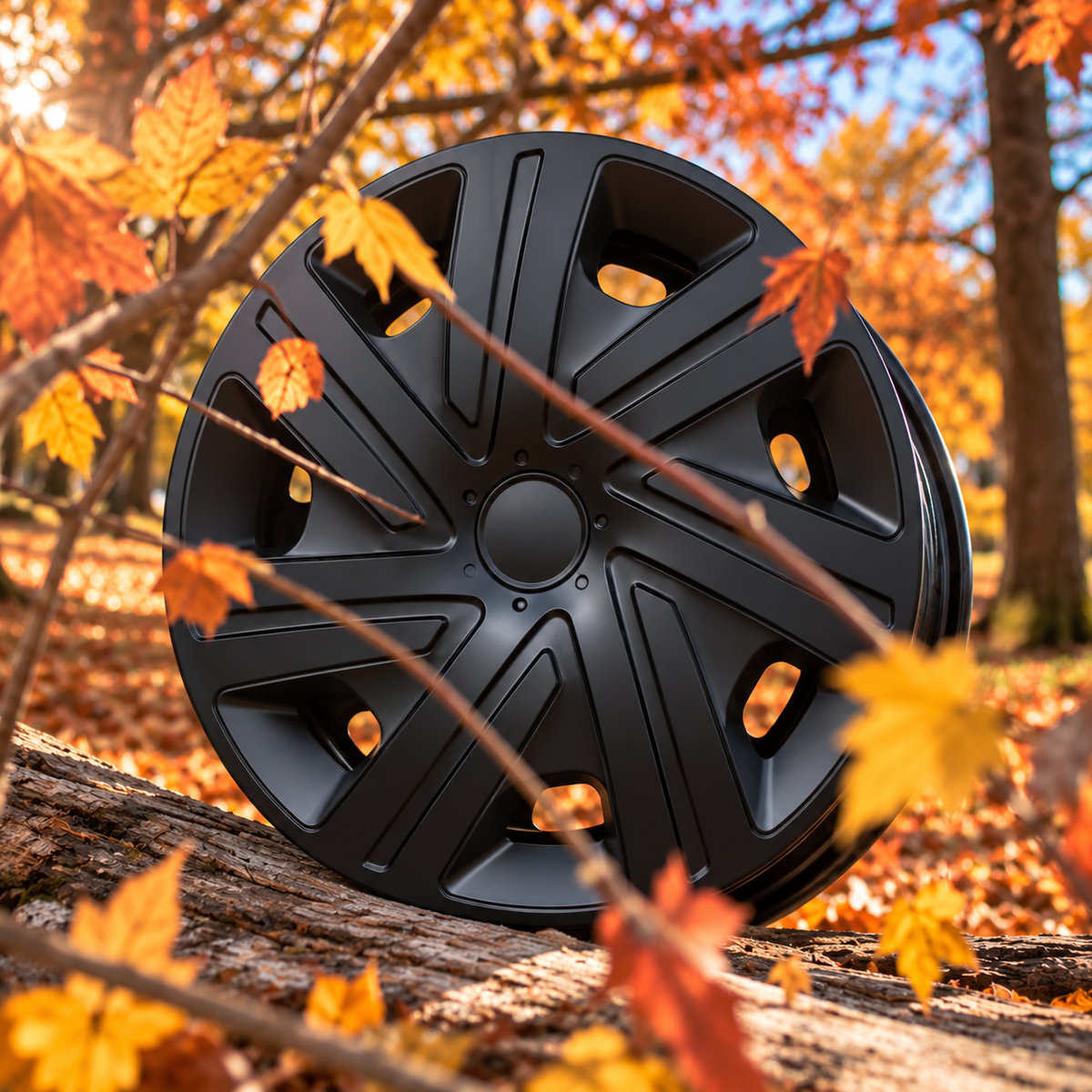 15" Black Wheel Trims - Style 23