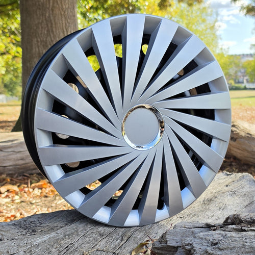 Silver 15 inch wheel trims - Style 22 - Image 2
